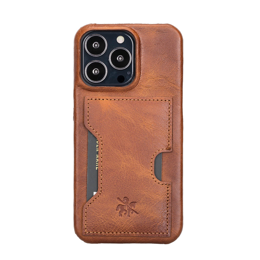 Funda tipo billetera de cuero con bloqueo RFID Florence para iPhone 14 Pro