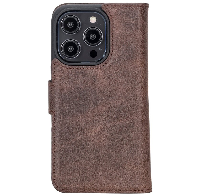 Funda tipo billetera de cuero desmontable con bloqueo RFID Ravenna para iPhone 14 Pro