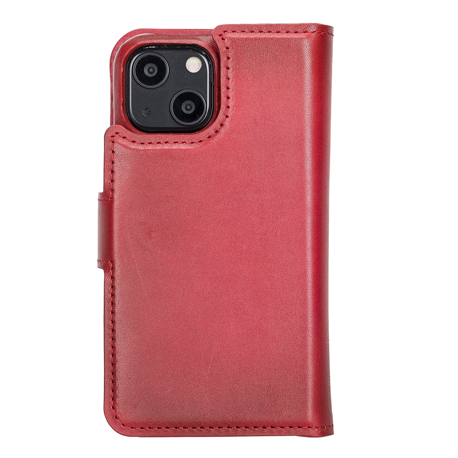 Funda tipo billetera de cuero con bloqueo RFID Florence para iPhone 14