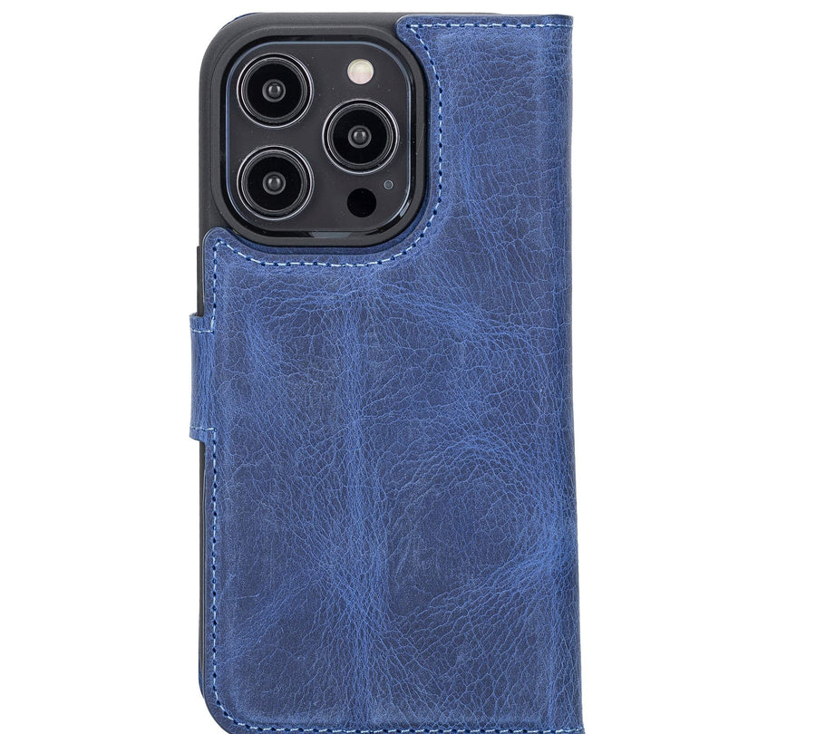 Funda tipo billetera de cuero desmontable con bloqueo RFID Ravenna para iPhone 14 Pro