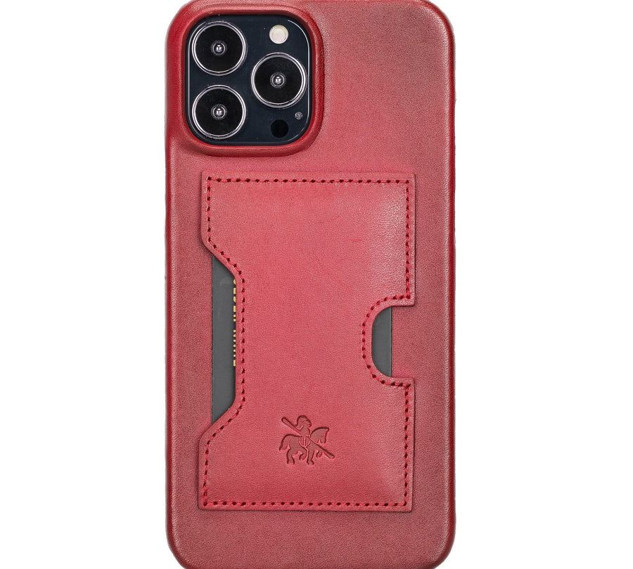 Funda tipo billetera de cuero con bloqueo RFID Florence para iPhone 14 Pro Max