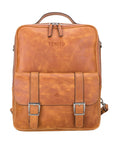 Sicily Unisex 14" Leather Laptop Backpack