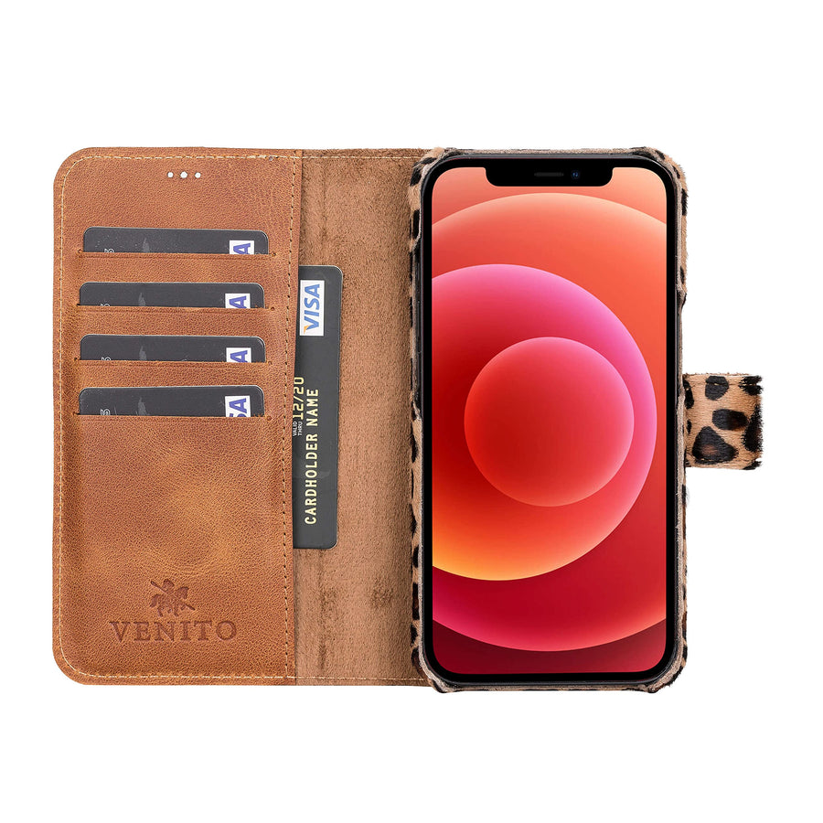 Funda tipo billetera de cuero con bloqueo RFID Florence para iPhone 14