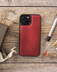 Lucca Snap On Leather Case for iPhone 13 Mini