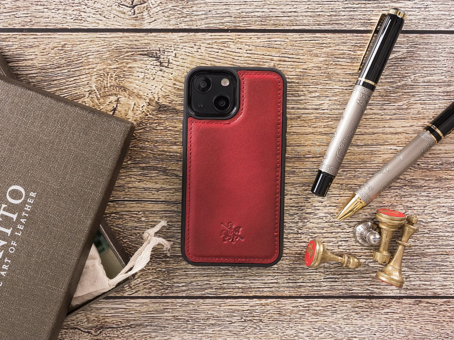 Lucca Snap On Leather Case for iPhone 13 Mini