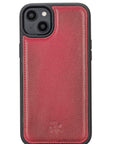 Funda de cuero Lucca a presión para iPhone 14 Plus