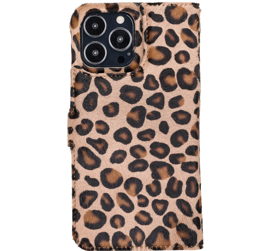 Funda tipo billetera de cuero con bloqueo RFID Florence para iPhone 14 Pro Max