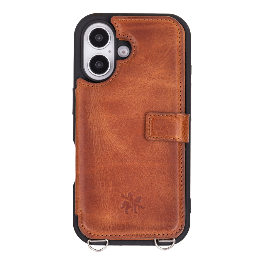 Fermo Leather Crossbody Wallet Phone Case for iPhone 16