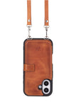 Fermo Leather Crossbody Wallet Phone Case for iPhone 16