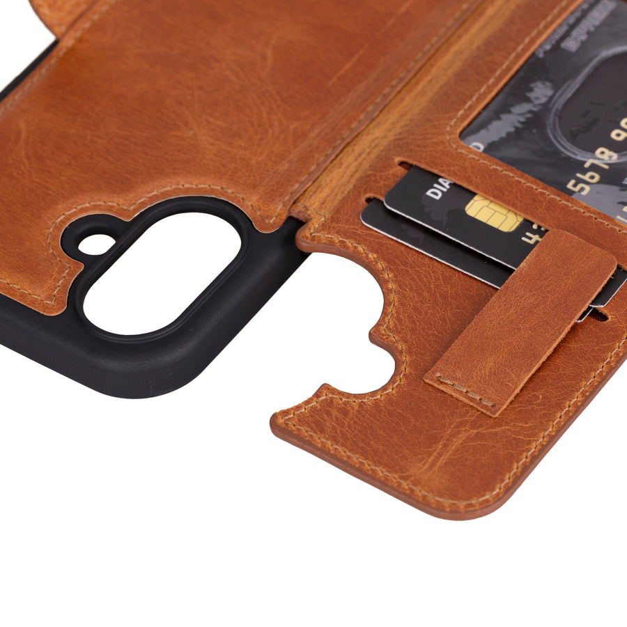 Fermo Leather Crossbody Wallet Phone Case for iPhone 16