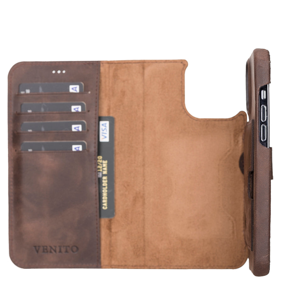 Florence RFID Blocking Leather Wallet Case for iPhone 13 Pro Max