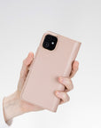 Funda tipo billetera de cuero con bloqueo RFID Florence para iPhone 11