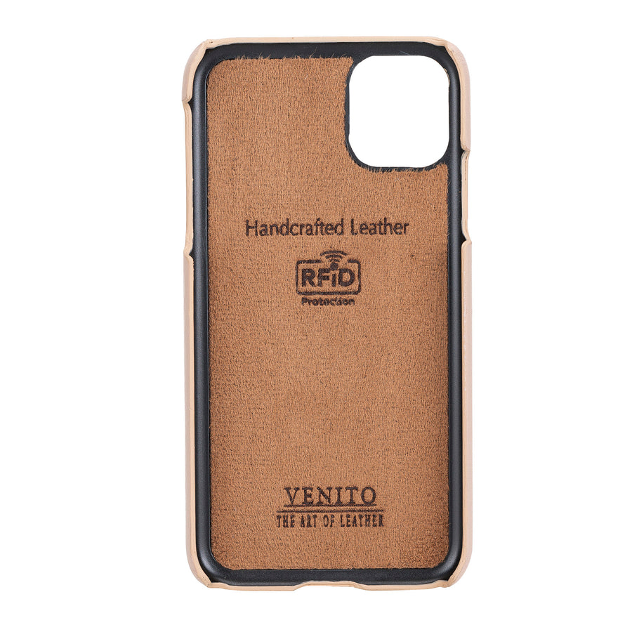 Funda tipo billetera de cuero con bloqueo RFID Florence para iPhone 11