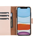 Funda tipo billetera de cuero con bloqueo RFID Florence para iPhone 11