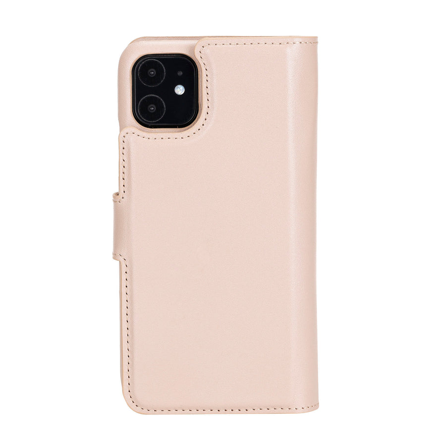 Funda tipo billetera de cuero con bloqueo RFID Florence para iPhone 11