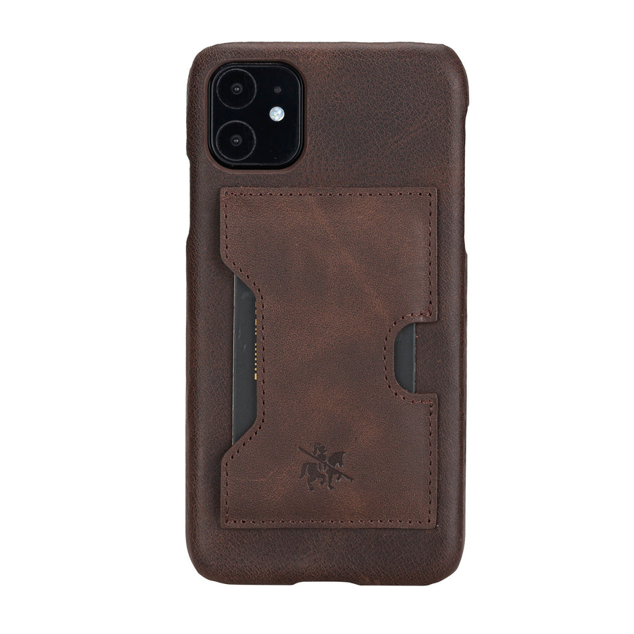 Funda tipo billetera de cuero con bloqueo RFID Florence para iPhone 11