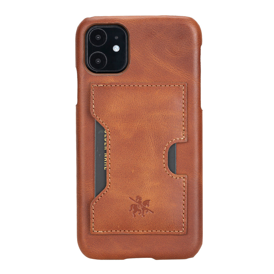 Funda tipo billetera de cuero con bloqueo RFID Florence para iPhone 11