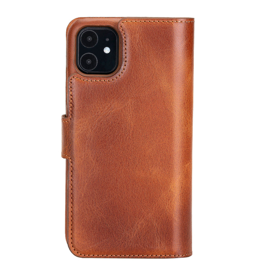 Funda tipo billetera de cuero con bloqueo RFID Florence para iPhone 11