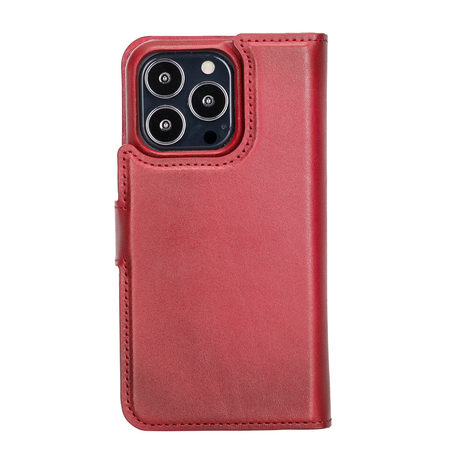 Funda tipo billetera de cuero con bloqueo RFID Florence para iPhone 13 Pro