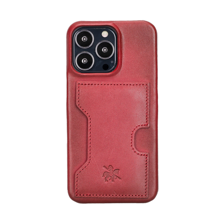 Funda tipo billetera de cuero con bloqueo RFID Florence para iPhone 13 Pro