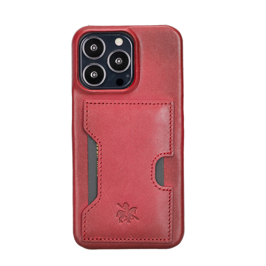 Funda tipo billetera de cuero con bloqueo RFID Florence para iPhone 13 Pro