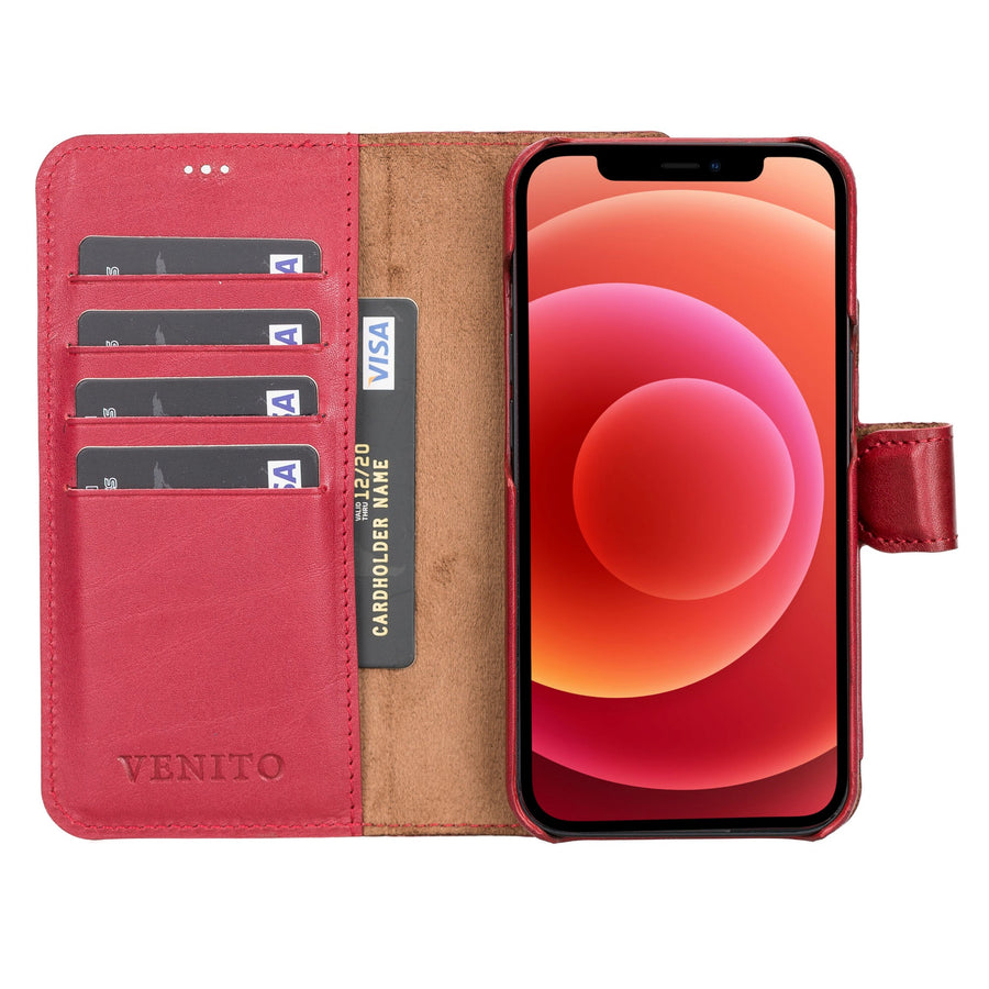 Funda tipo billetera de cuero con bloqueo RFID Florence para iPhone 13 Pro