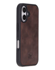 Funda de cuero Lucca Snap On para iPhone 15