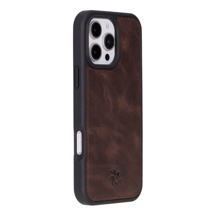 Funda de cuero Lucca Snap On para iPhone 15 Pro Max