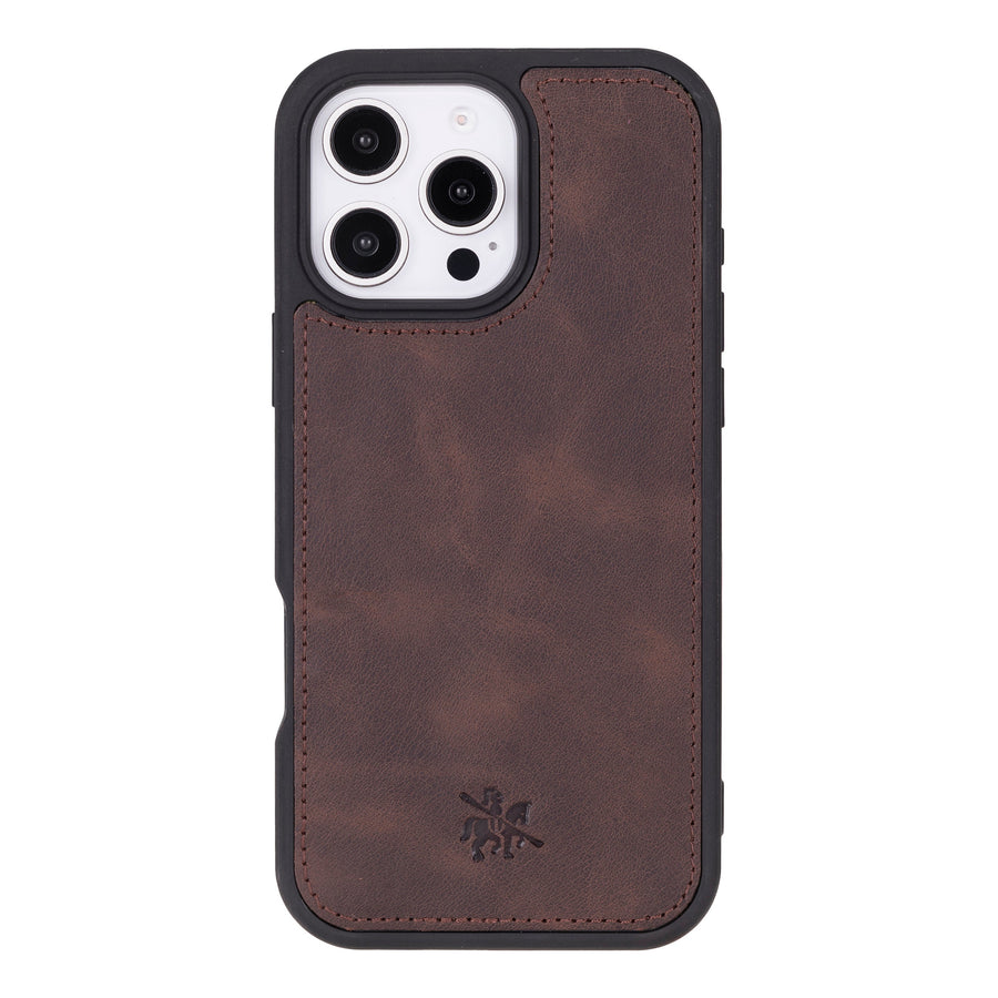 Funda de cuero Lucca Snap On para iPhone 15 Pro Max