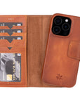 Vicenza RFID Blocking Detachable Leather Wallet Case for iPhone 16 Pro