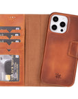 Vicenza RFID Blocking Detachable Leather Wallet Case for iPhone 16 Pro Max