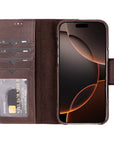 Vicenza RFID Blocking Detachable Leather Wallet Case for iPhone 16 Pro Max