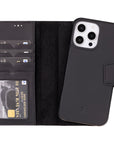 Vicenza RFID Blocking Detachable Leather Wallet Case for iPhone 16 Pro Max