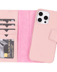 Vicenza RFID Blocking Detachable Leather Wallet Case for iPhone 16 Pro Max