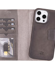 Vicenza RFID Blocking Detachable Leather Wallet Case for iPhone 16 Pro Max