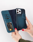 Vicenza RFID Blocking Detachable Leather Wallet Case for iPhone 16 Pro Max