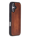 Funda de cuero Lucca Snap On para iPhone 15