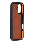 Funda de cuero Lucca Snap On para iPhone 15