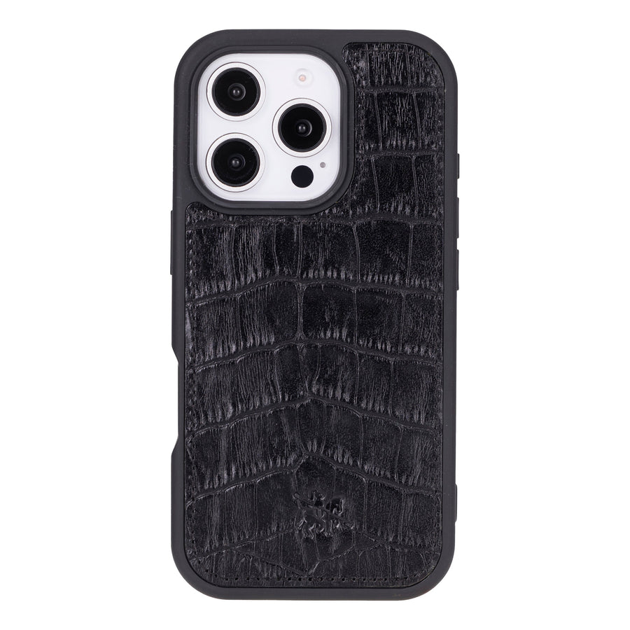 Funda de cuero Lucca Snap On para iPhone 15 Pro