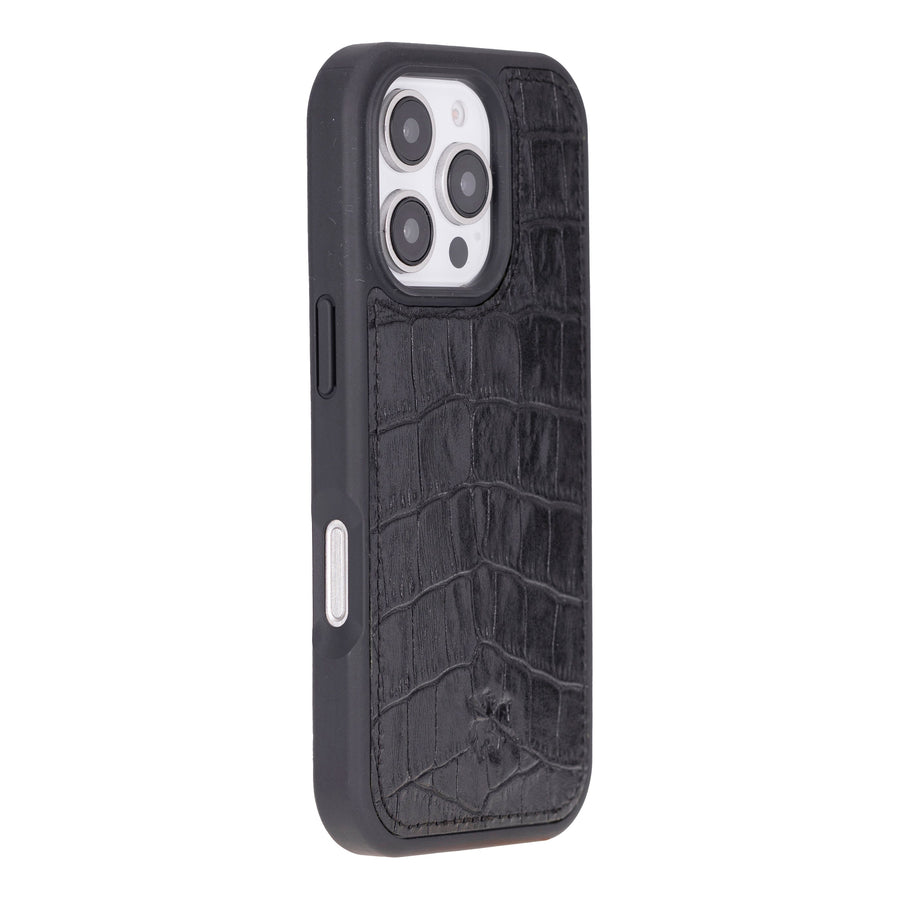 Funda de cuero Lucca Snap On para iPhone 15 Pro