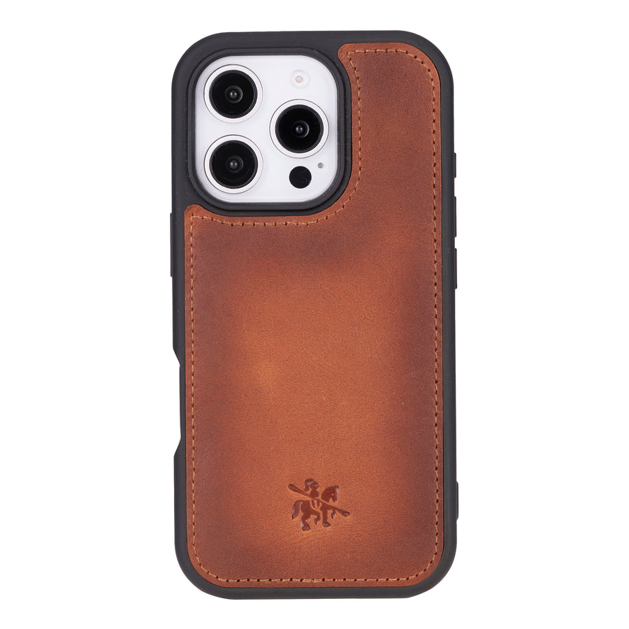 Funda de cuero Lucca Snap On para iPhone 15 Pro