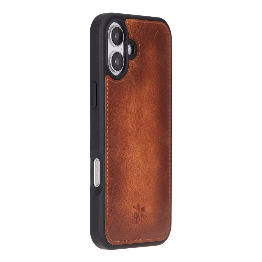 Lucca Snap On Leather Case for iPhone 16 Plus