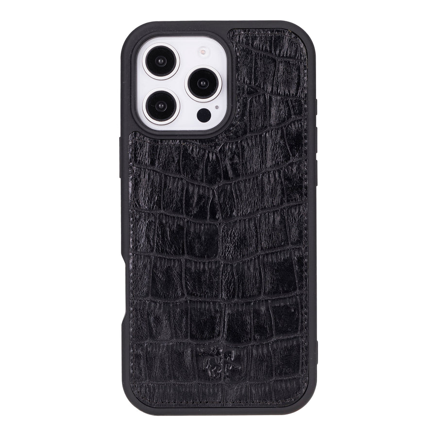 Funda de cuero Lucca Snap On para iPhone 15 Pro Max