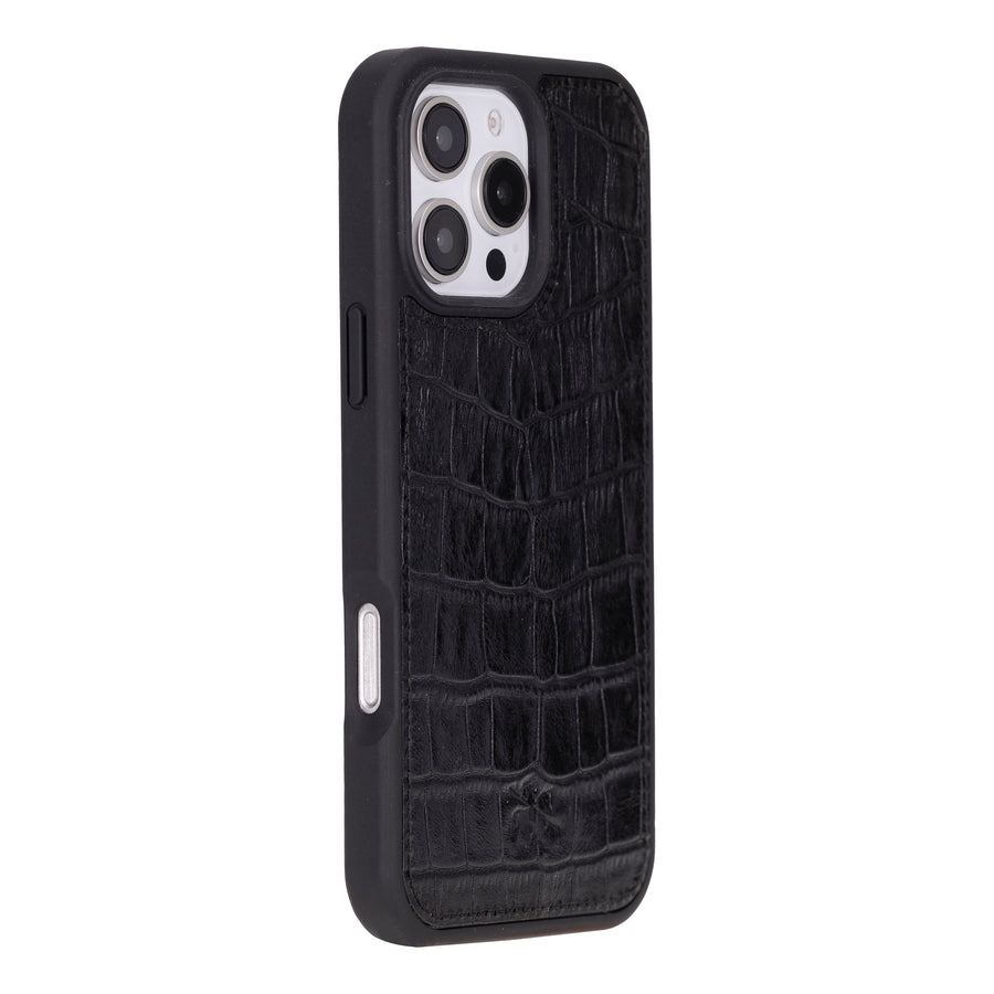 Funda de cuero Lucca Snap On para iPhone 15 Pro Max