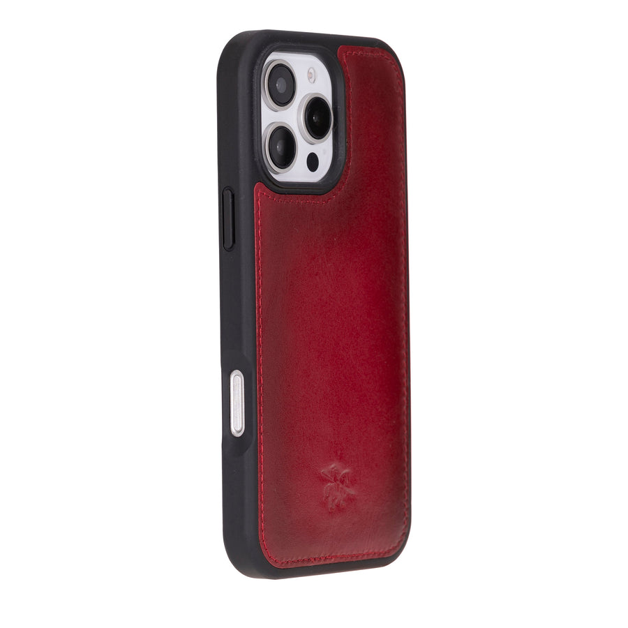 Funda de cuero Lucca Snap On para iPhone 15 Pro Max