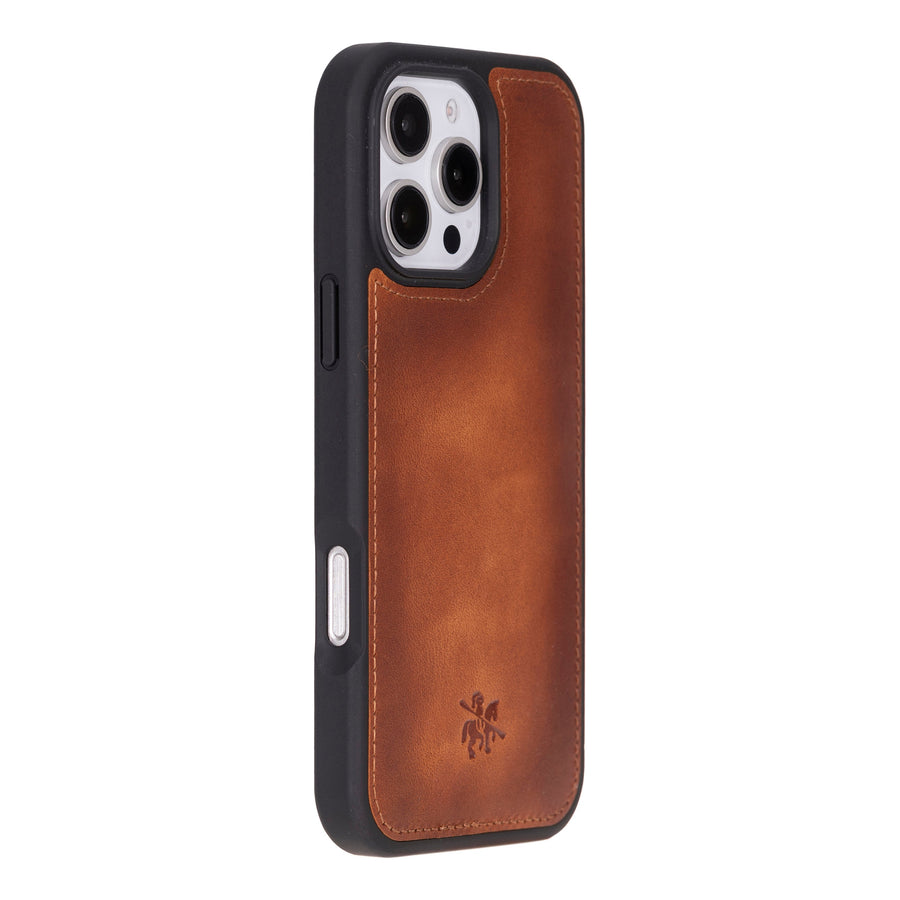 Funda de cuero Lucca Snap On para iPhone 15 Pro Max