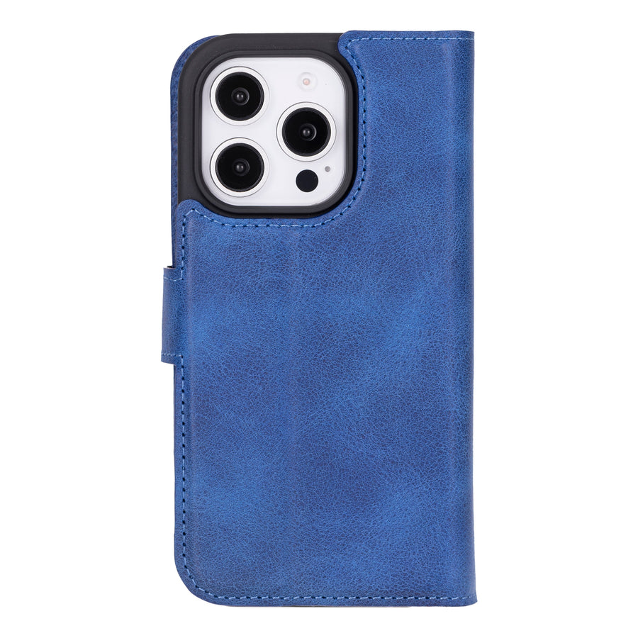 Funda tipo billetera de cuero desmontable con bloqueo RFID Ravenna para iPhone 15 Pro