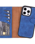 Funda tipo billetera de cuero desmontable con bloqueo RFID Ravenna para iPhone 15 Pro