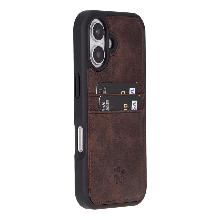 Capri Snap On Leather Wallet Case for iPhone 16 Plus