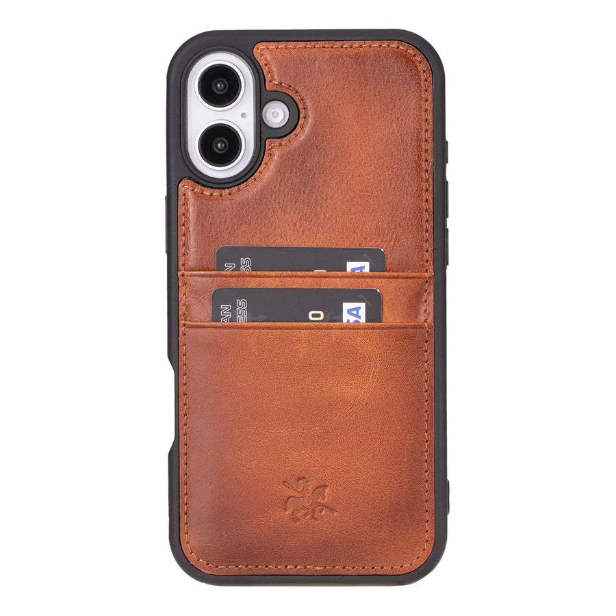 Capri Snap On Leather Wallet Case for iPhone 16 Plus